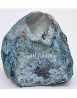 Agaat waxinelichthouder theelichthouder 8-10cm hoog Blauw