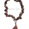 Armband Rhodoniet met flos