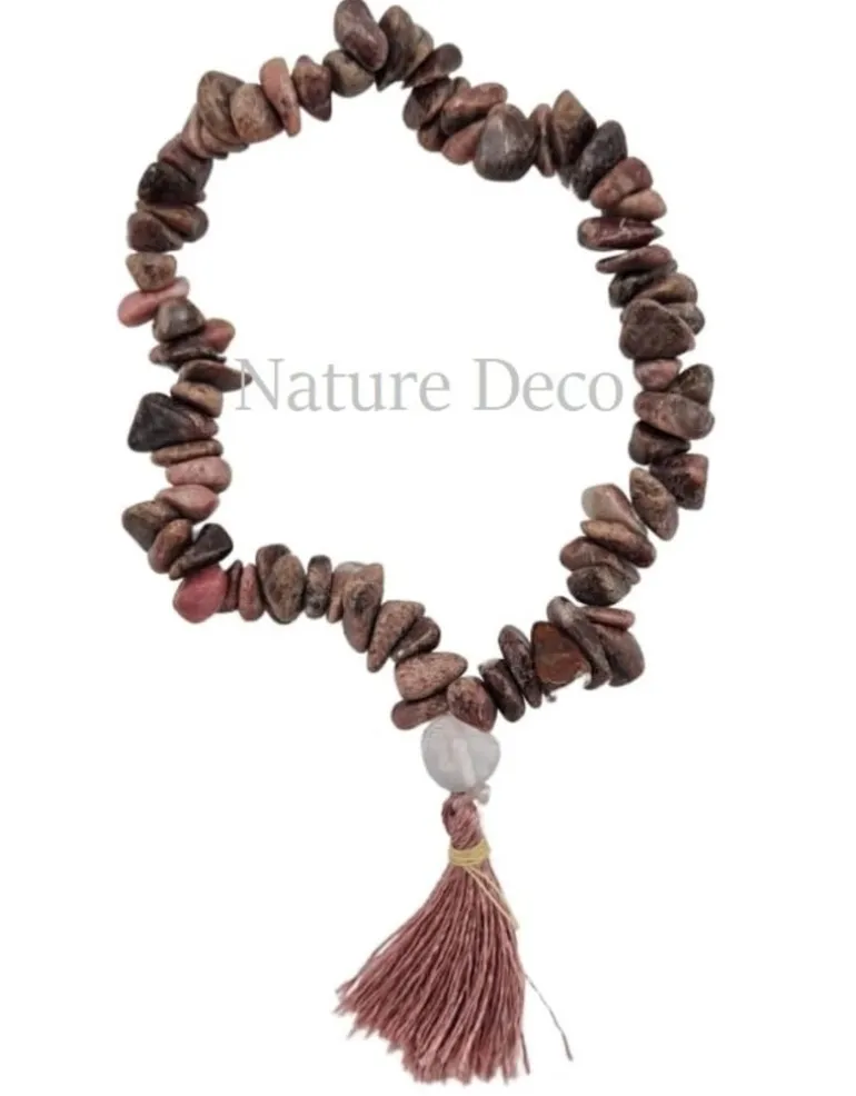 Armband Rhodoniet met flos