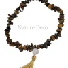 Armband Tijgeroog met flos