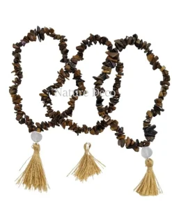 Armband Tijgeroog met flos
