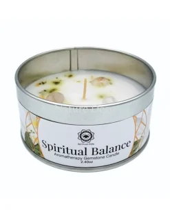 Aromatherapie edelsteen kaars Spiritual Balance Jasmine
