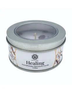 Aromatherapie edelsteen kaars Healing Lavender