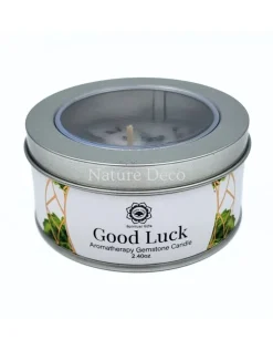 Aromatherapie edelsteen kaars Good Luck Patchouli