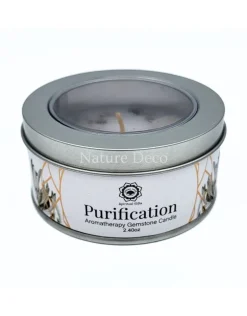 Aromatherapie edelsteen kaars Purification White Sage