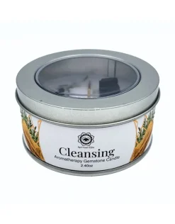 Aromatherapie edelsteen kaars Cleansing Sandalwood