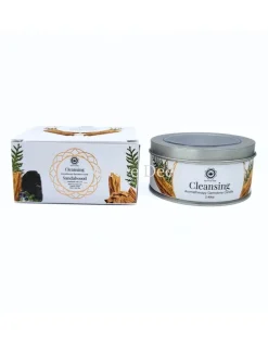 Aromatherapie edelsteen kaars Cleansing Sandalwood