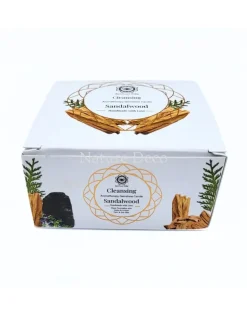 Aromatherapie edelsteen kaars Cleansing Sandalwood