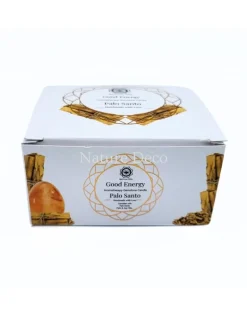 Aromatherapie edelsteen kaars Good Energy Palo Santo
