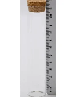 Cilinder glas 11cm buis kurk S