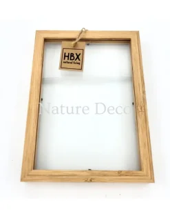 Dubbelglas lijst naturel 24,5 x 18 x 0,9cm