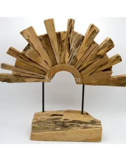 Houten decoratieve boog op voet