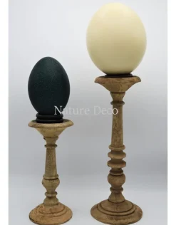 Houten kandelaar klein blanco