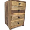 Houten ladekast met 4 laden