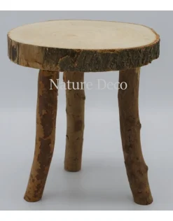 Houten mini tafel - stolpvoet 20x20 cm