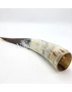 Koehoorn gepolijst wit ca. 40 cm