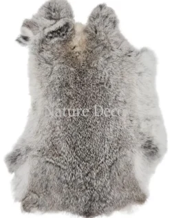 Konijnenvacht wildkleur grijs