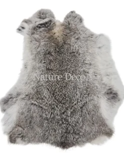 Konijnenvacht wildkleur grijs