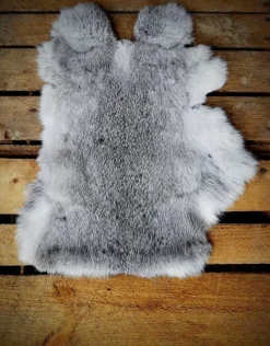 Konijnenvacht wildkleur grijs
