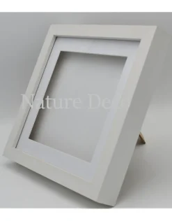 Luxe 3D lijst groot wit 22 x 22cm