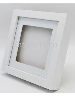 Luxe 3D lijst middel wit 17 x 17cm