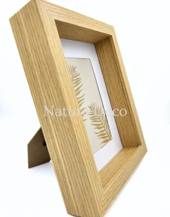 Luxe 3D lijst rechthoek extra dik middel naturel 22 x 17 x 4,5 cm