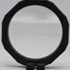 Plastic folie lijst met voet rond 12,6cm