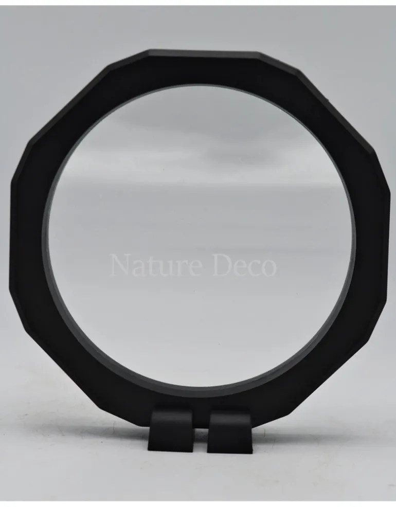 Plastic folie lijst met voet rond 12,6cm