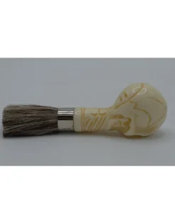 scheer kwast met schedel wit