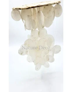 Schelpen mobiel "purely white" 21 x 35cm