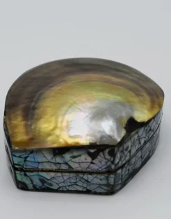Schelpendoosje bruin/goud