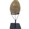 Schelpen-ei op standaard 18,5 x 18,5 x 47 cm