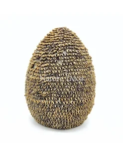 Schelpen-ei op standaard 18,5 x 18,5 x 47 cm