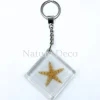 Sleutelhanger zeester 14 x 6,5 x 1 cm