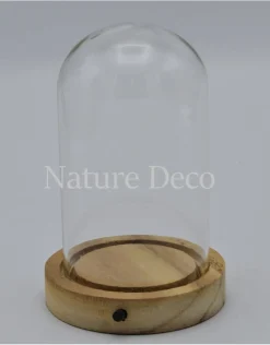 Stolp blanco wood LED 10x15,5 cm ACTIEPRIJS!