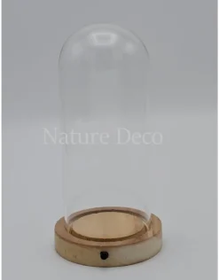 Stolp blanco wood LED 10x20,5cm ACTIEPRIJS!