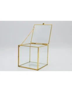 Vitrine box goud large 10x10x10 cm (LxBxH)