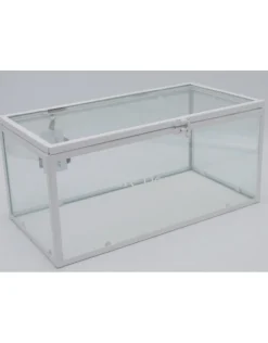 Vitrine box wit ijzer 30x15x13,5cm