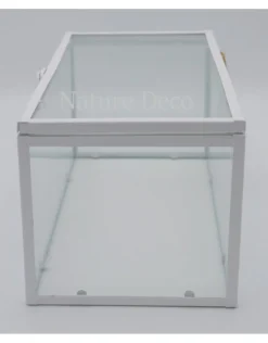 Vitrine box wit ijzer 30x15x13,5cm