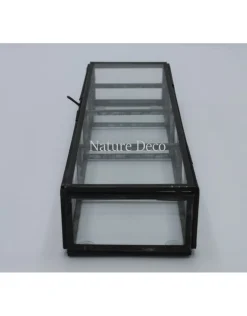 Vitrine box zwart vierluik